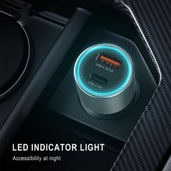Aggiy AG-CR1 Araç Şarj Aleti USB + Type-c