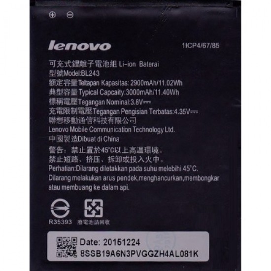 Lenovo A7000 Batarya Pil